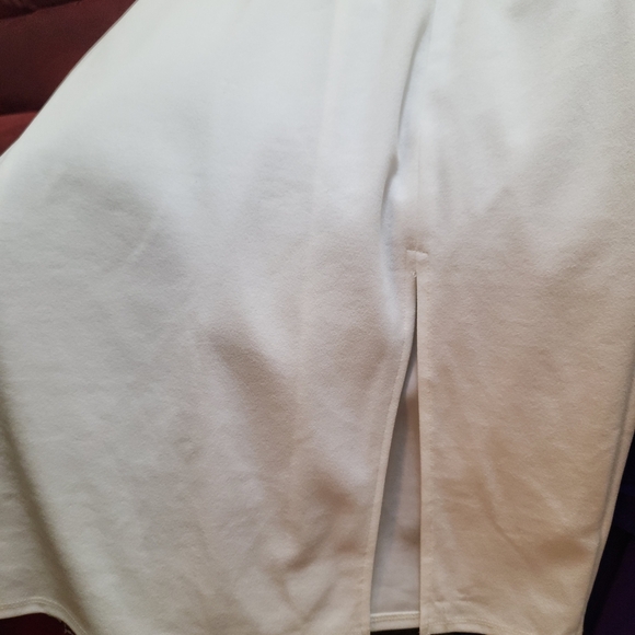 NEW Socialite Elegant White Scalloped Neck Bodycon Dress M - Picture 5 of 6